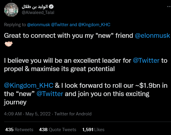 马斯克推特最新消息：筹70亿接管推特当“临时ceo”，跟沙特王子“灵魂交易”-奇点